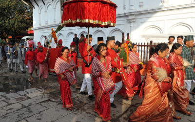 La festa di Dashain in Nepal